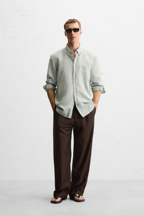 LINEN/COTTON SHIRT - Image 1