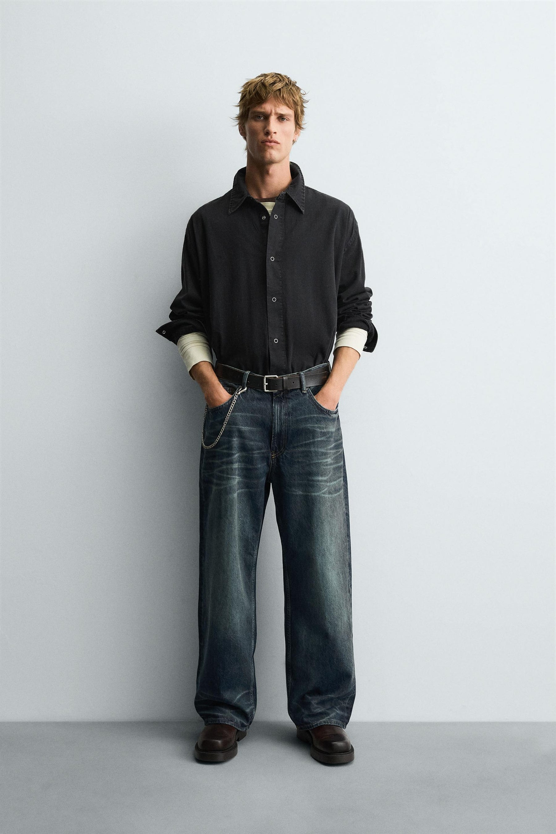 WASHED COTTON SHIRT - Image 1