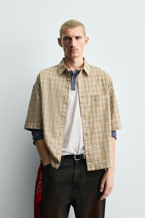BOXY FIT CHECK SHIRT - Image 2