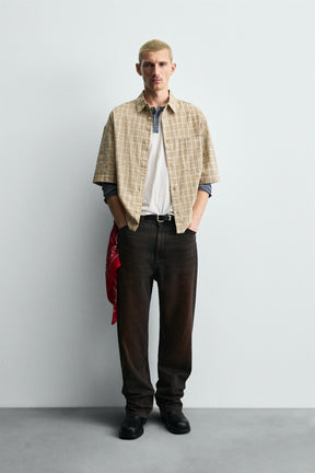 BOXY FIT CHECK SHIRT - Image 1