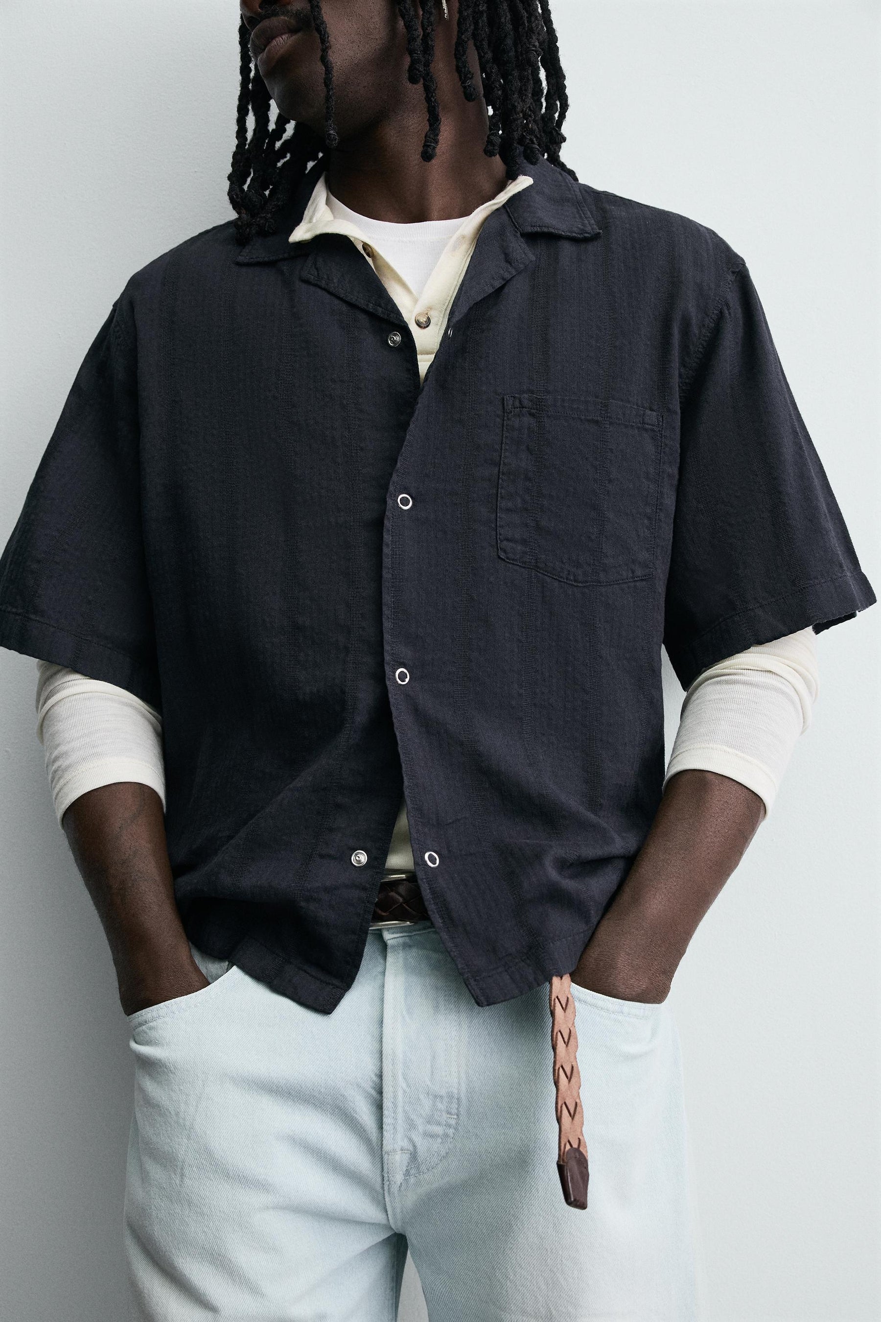 STRIPED JACQUARD SHIRT - Image 5
