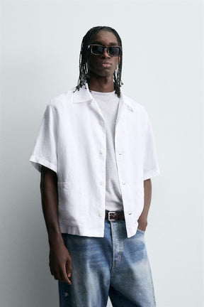 100% HEMP RELAXED FIT SHIRT - Image 2