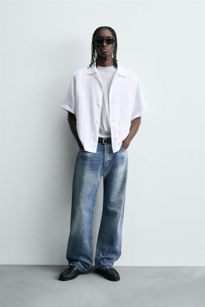 100% HEMP RELAXED FIT SHIRT - Image 1