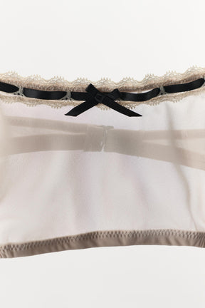 CONTRAST BOW BRALETTE