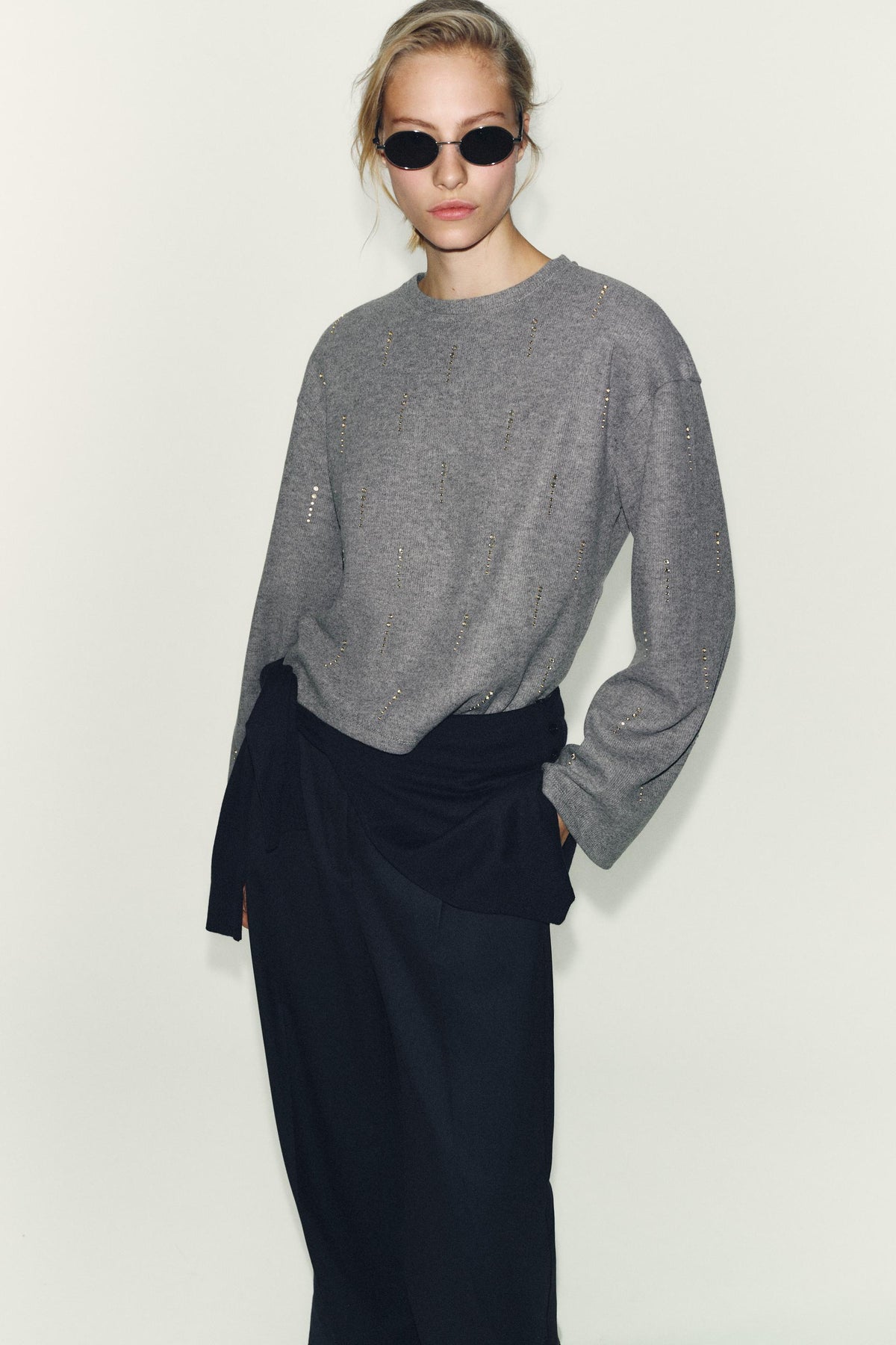 SPARKLY RIBBED JUMPER - Image 2