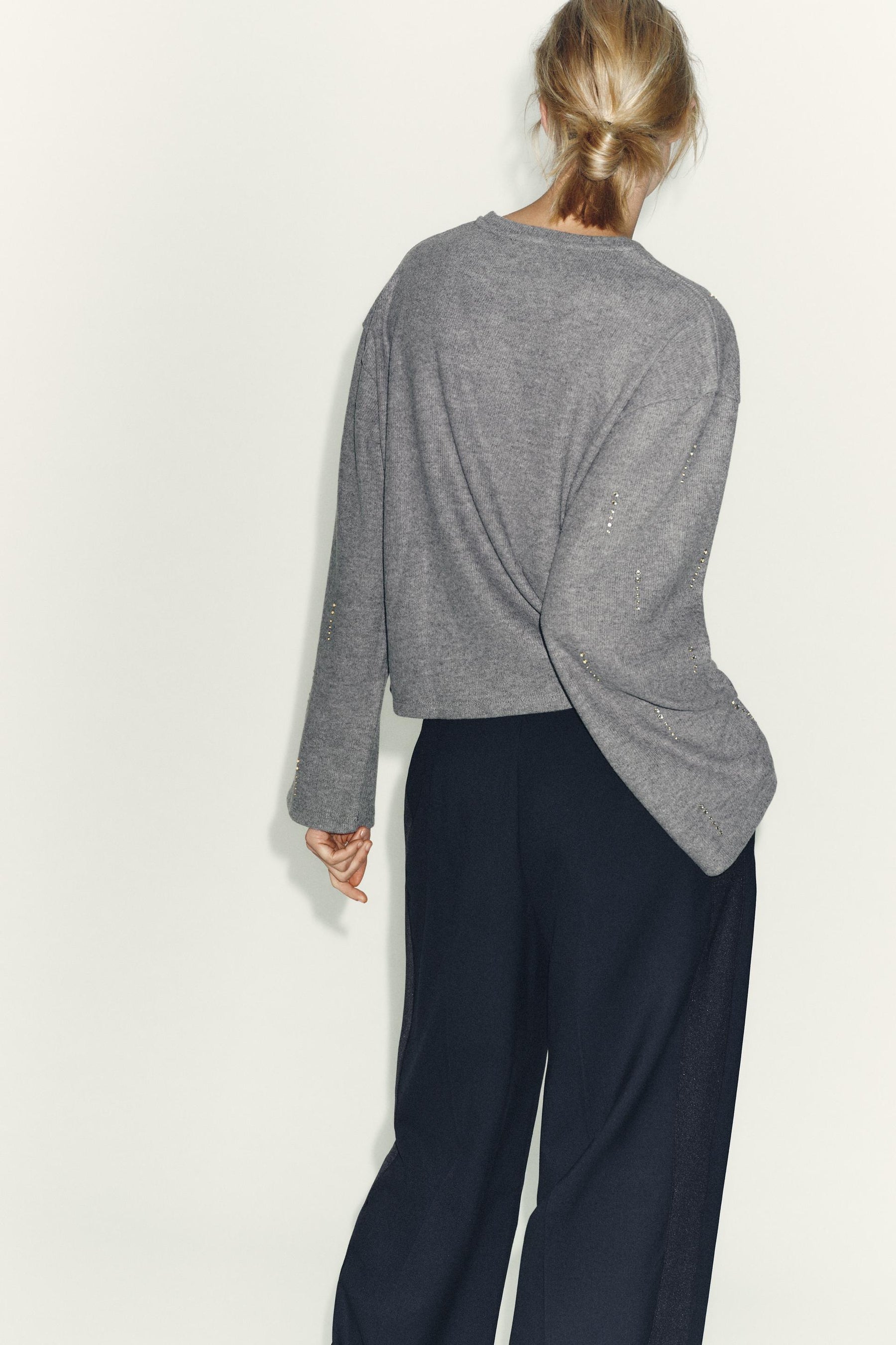 SPARKLY RIBBED JUMPER - Image 5