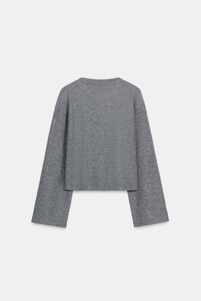 SPARKLY RIBBED JUMPER - Image 6