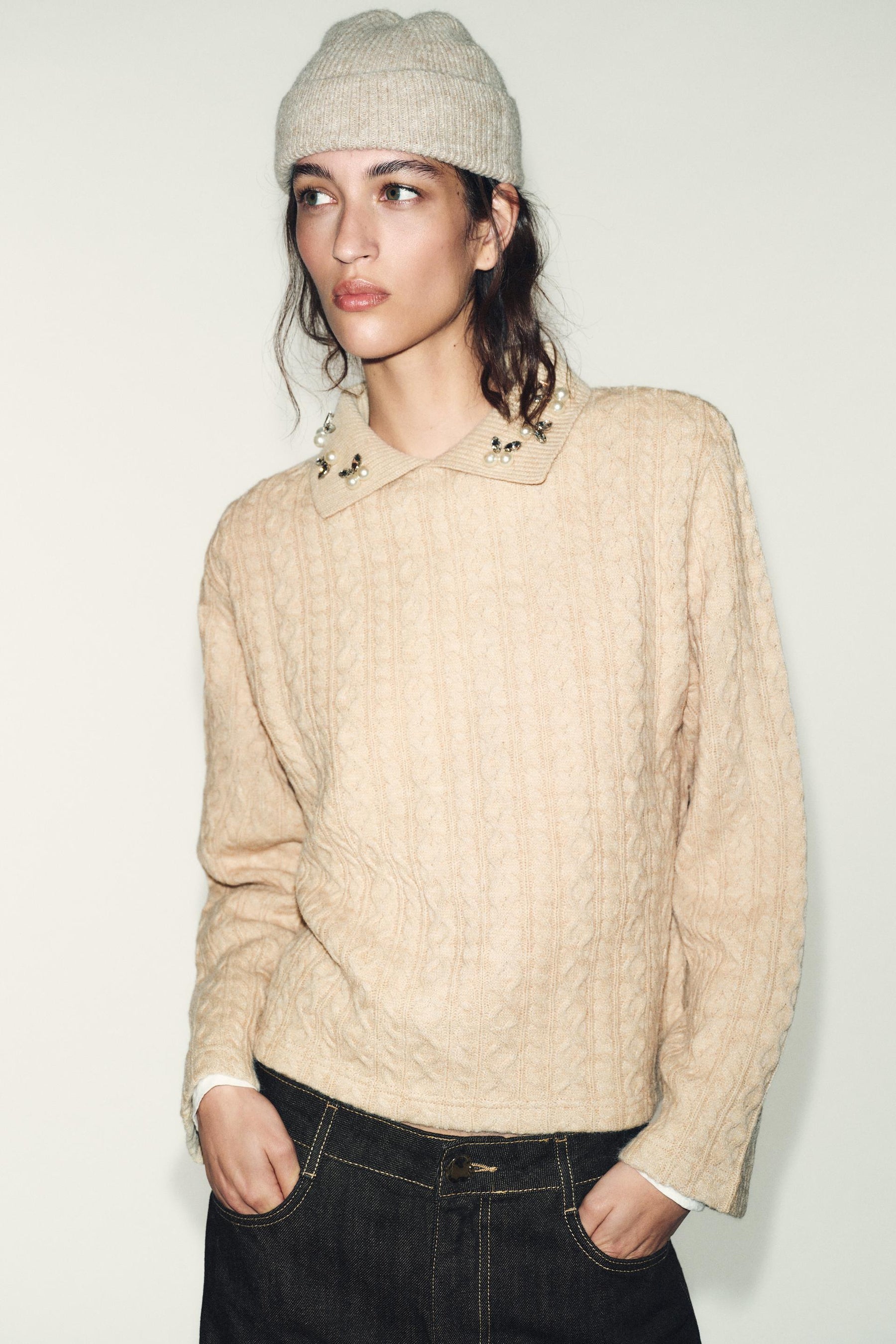 Cable-Knit Jumper