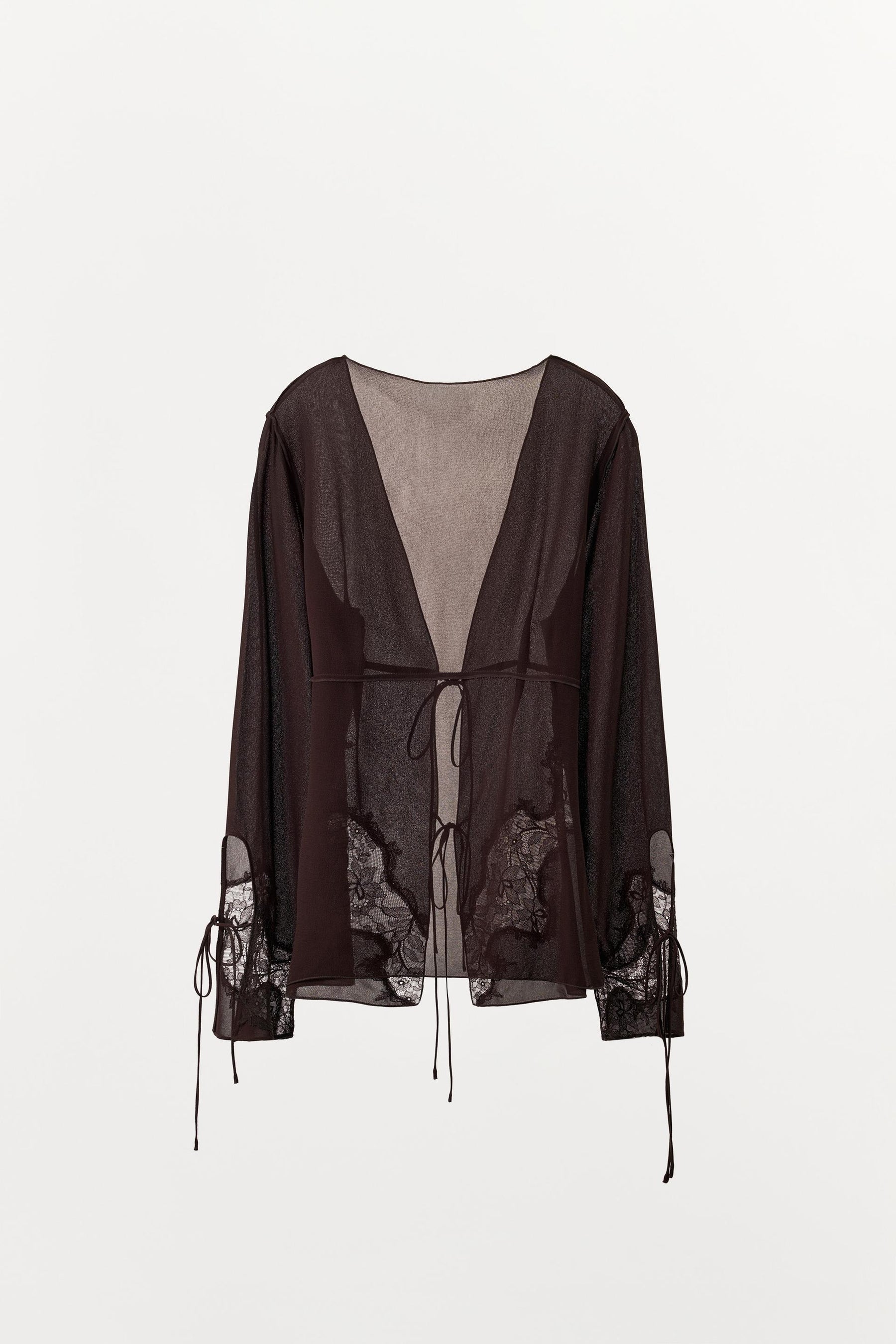 LACE SHIRT WITH BOWS