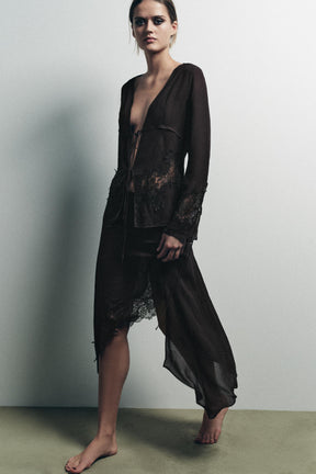 LACE SHIRT WITH BOWS