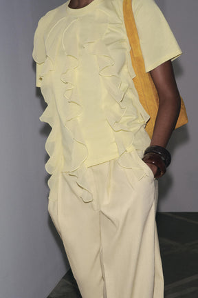 Ruffle-Front T-Shirt
