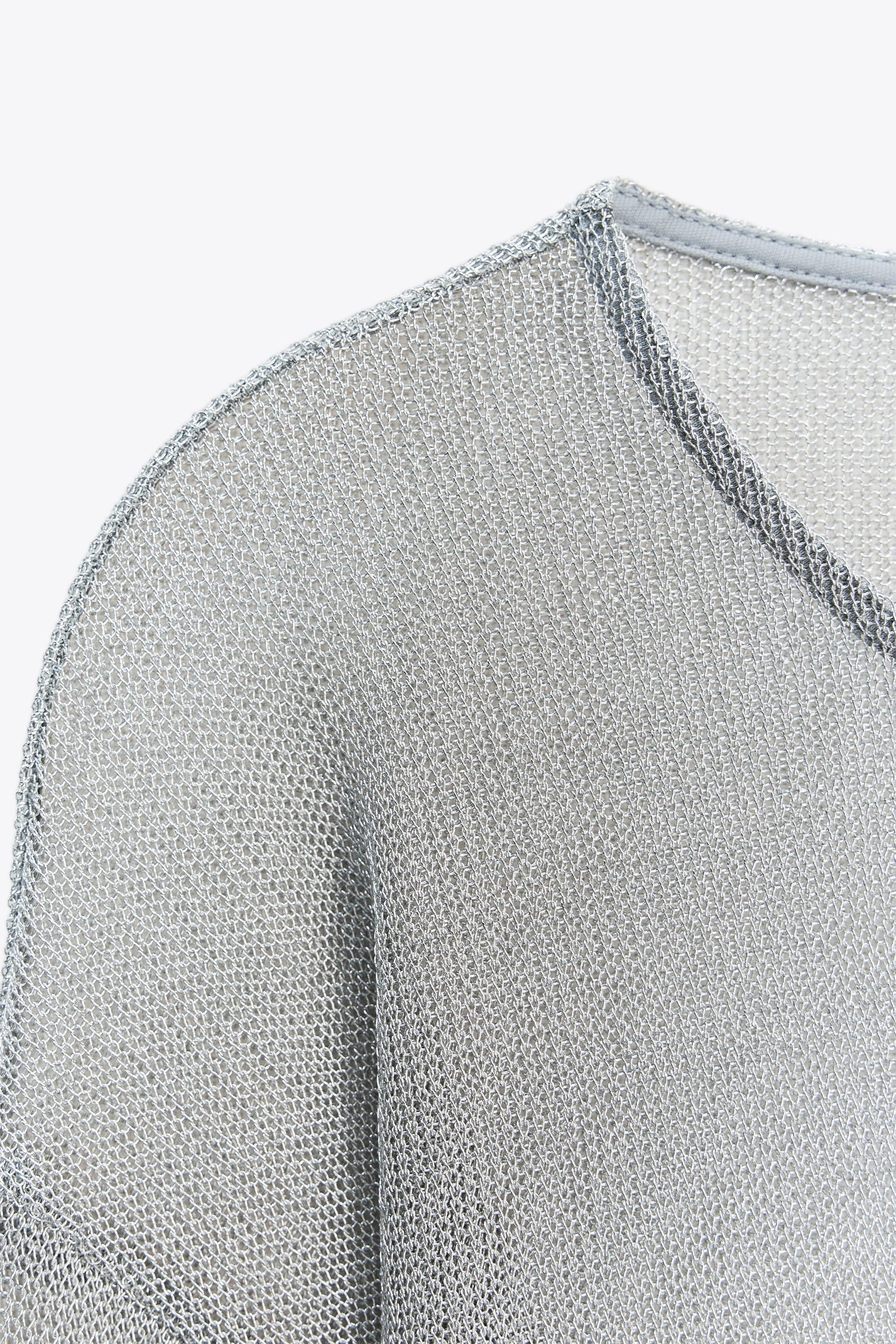 METALLIC THREAD BATWING TOP