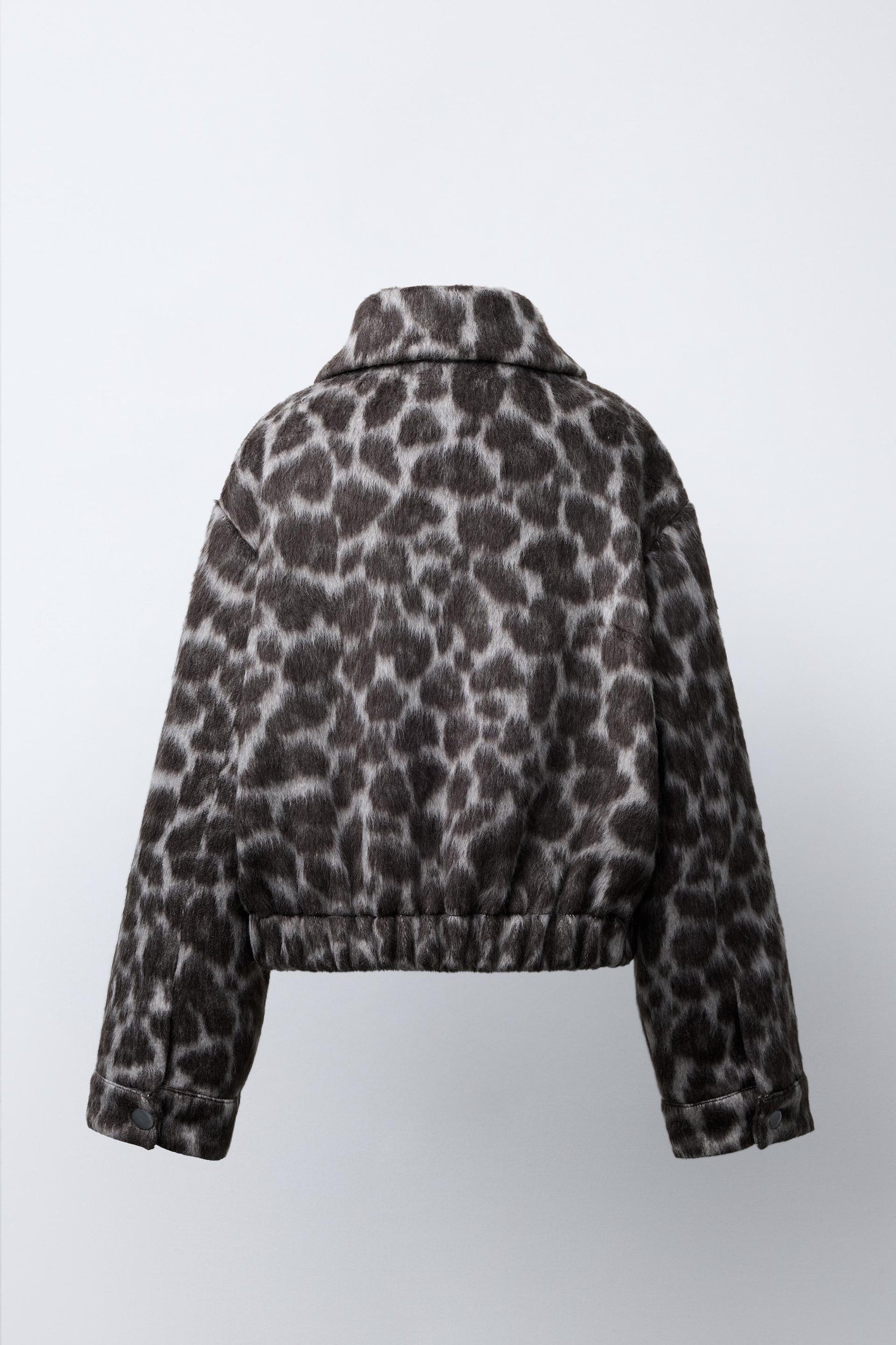 ANIMAL PRINT BOMBER JACKET - Image 5