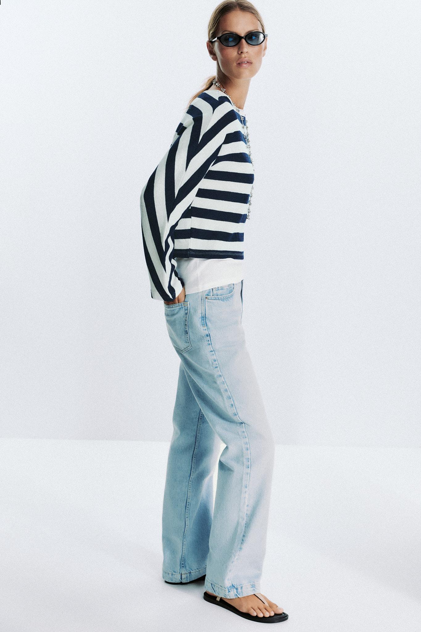 STRIPED BATWING SLEEVE JUMPER - Image 3