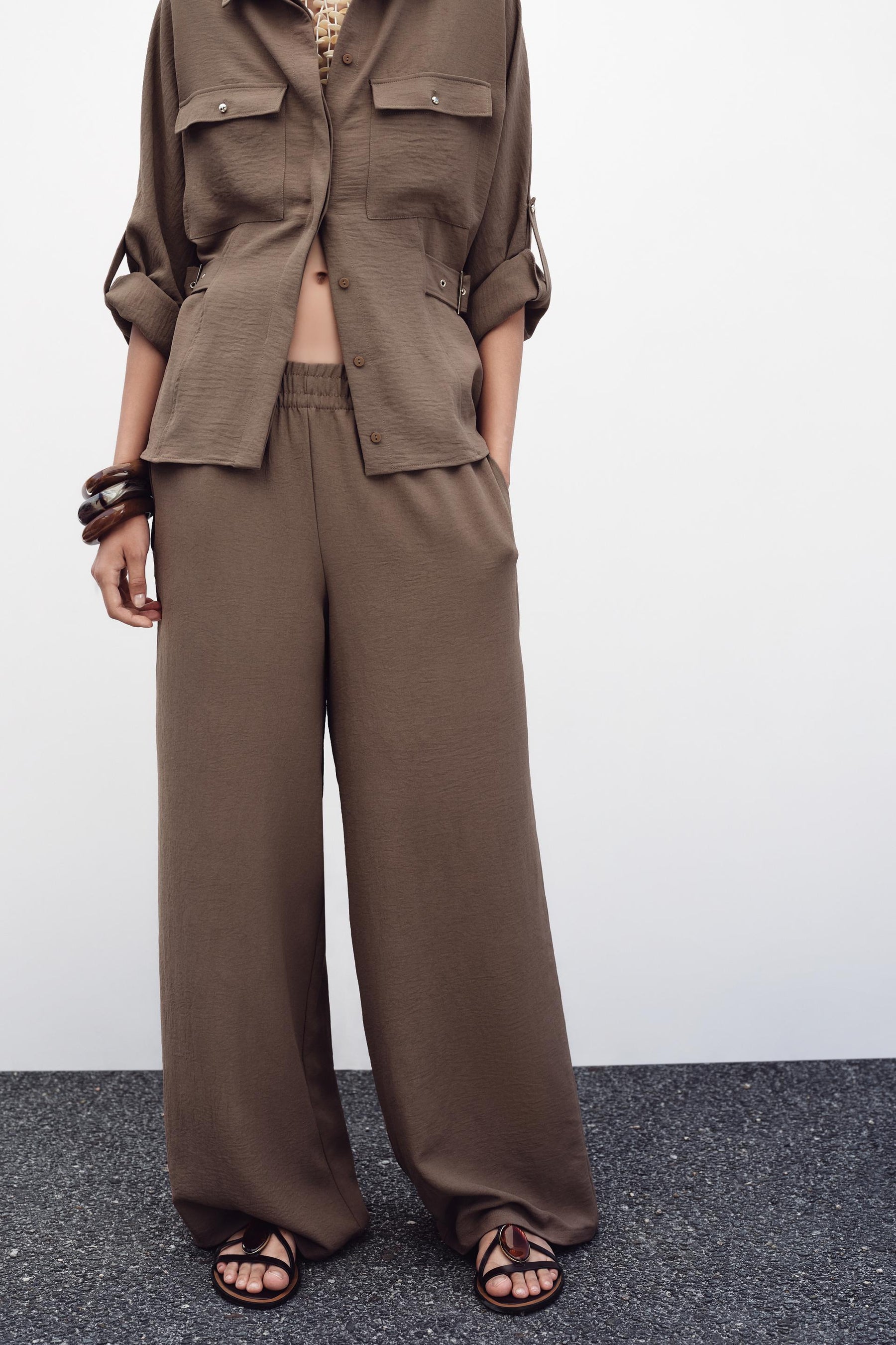 FLOWING WIDE TROUSERS