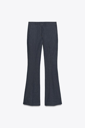 CONTRAST TOPSTITCH TROUSERS