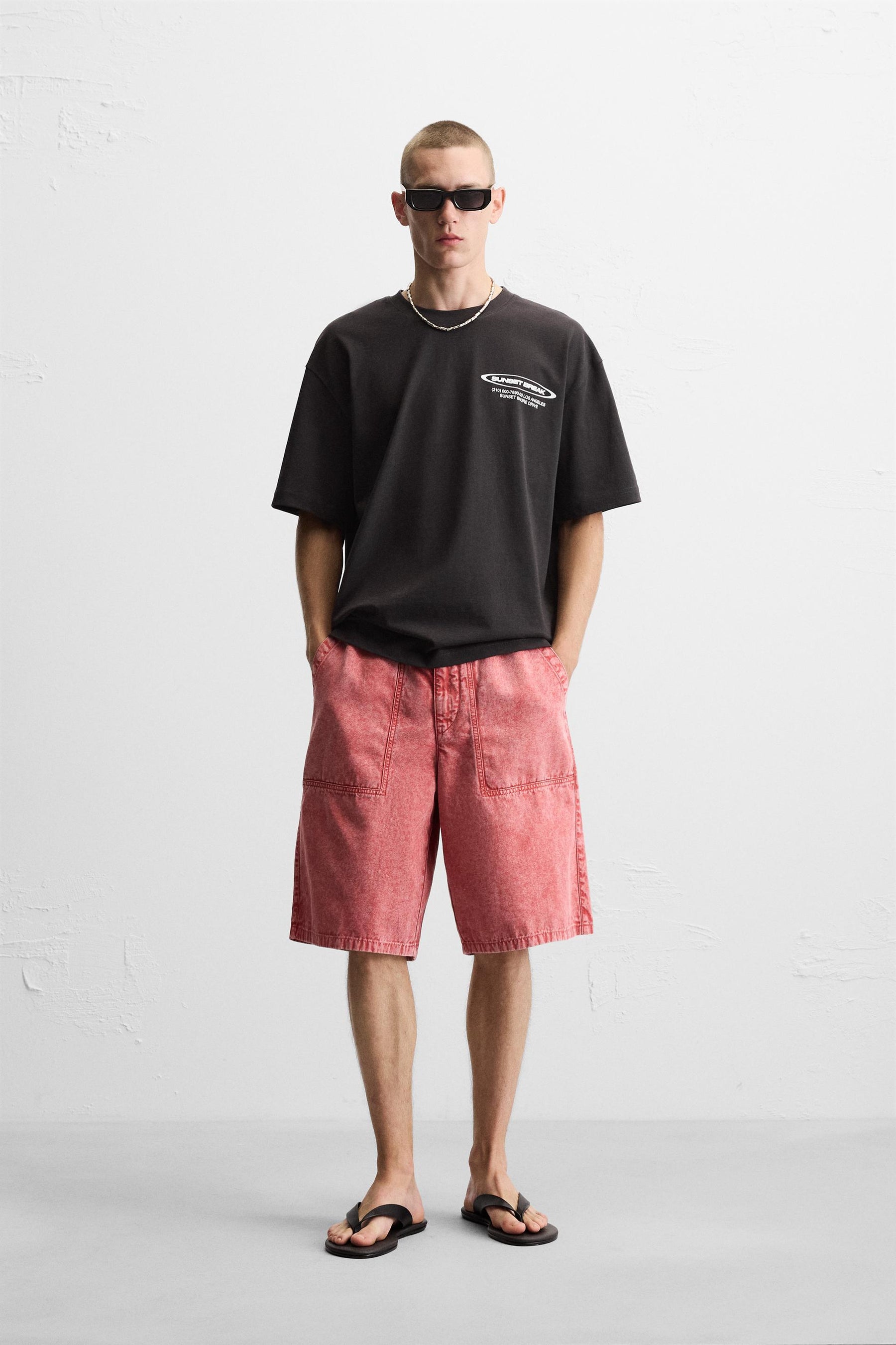 SLOGAN PRINT T-SHIRT - Image 1