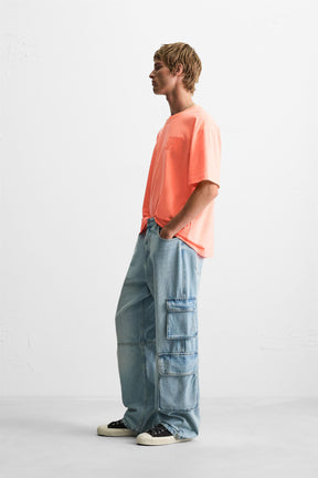 EMBROIDERED SLOGAN T-SHIRT - Image 4