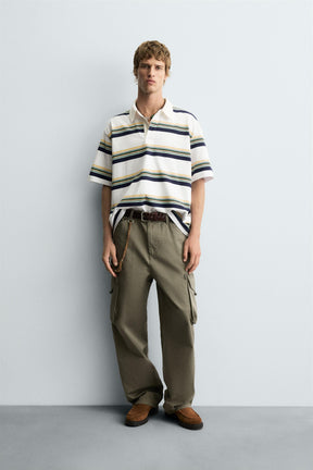 STRIPED POLO SHIRT - Image 1
