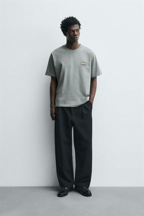 EMBROIDERED FISH T-SHIRT - Image 1