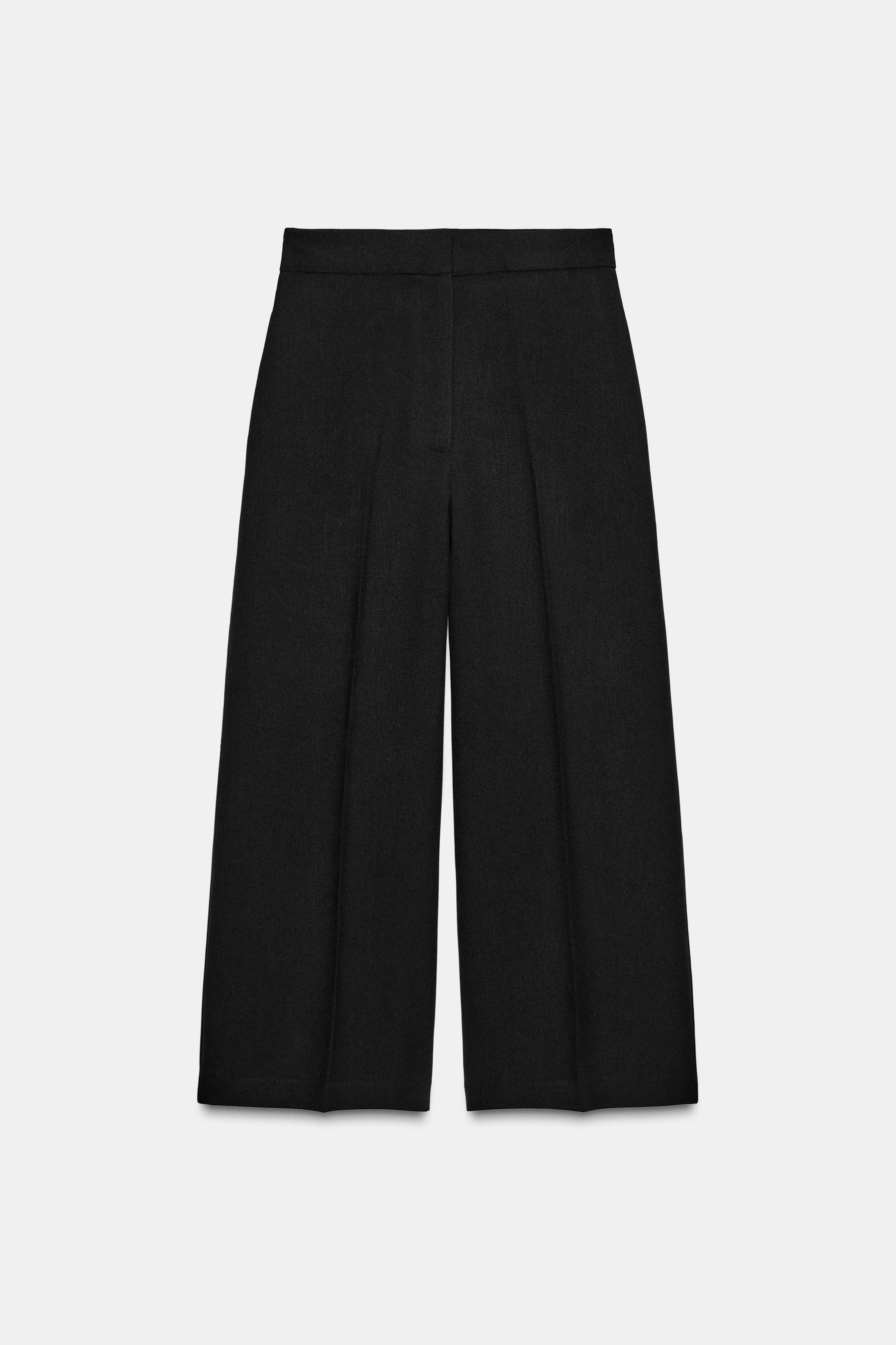 High-Waist Culotte Trousers