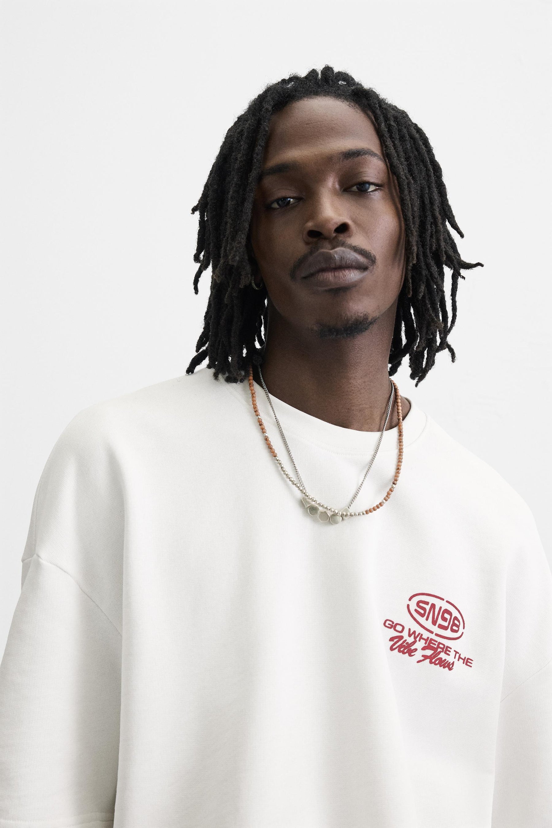 CONTRAST PRINT SWEATSHIRT - Image 5