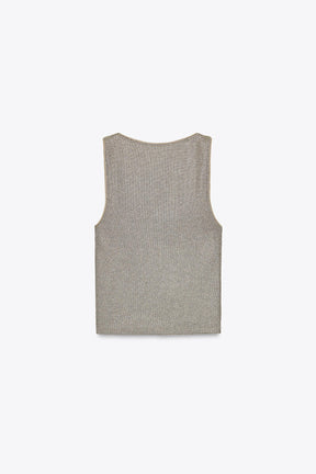 TEXTURED METALLIC TOP