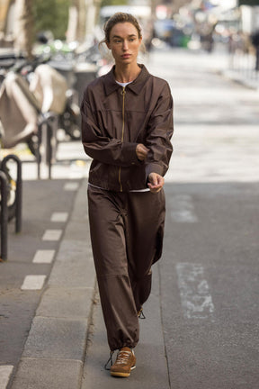 SATIN ZIP-UP JACKET - Image 2