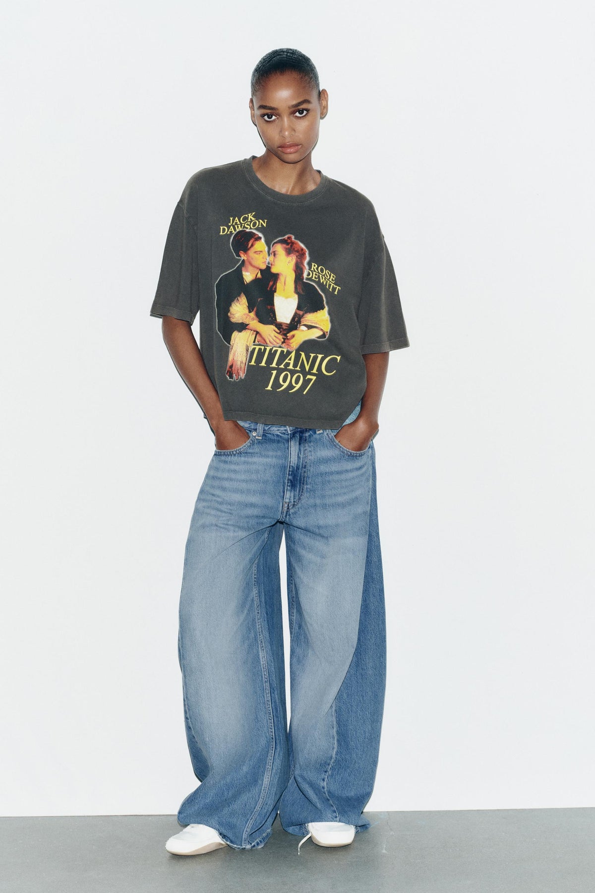 Faded-Effect T-Shirt