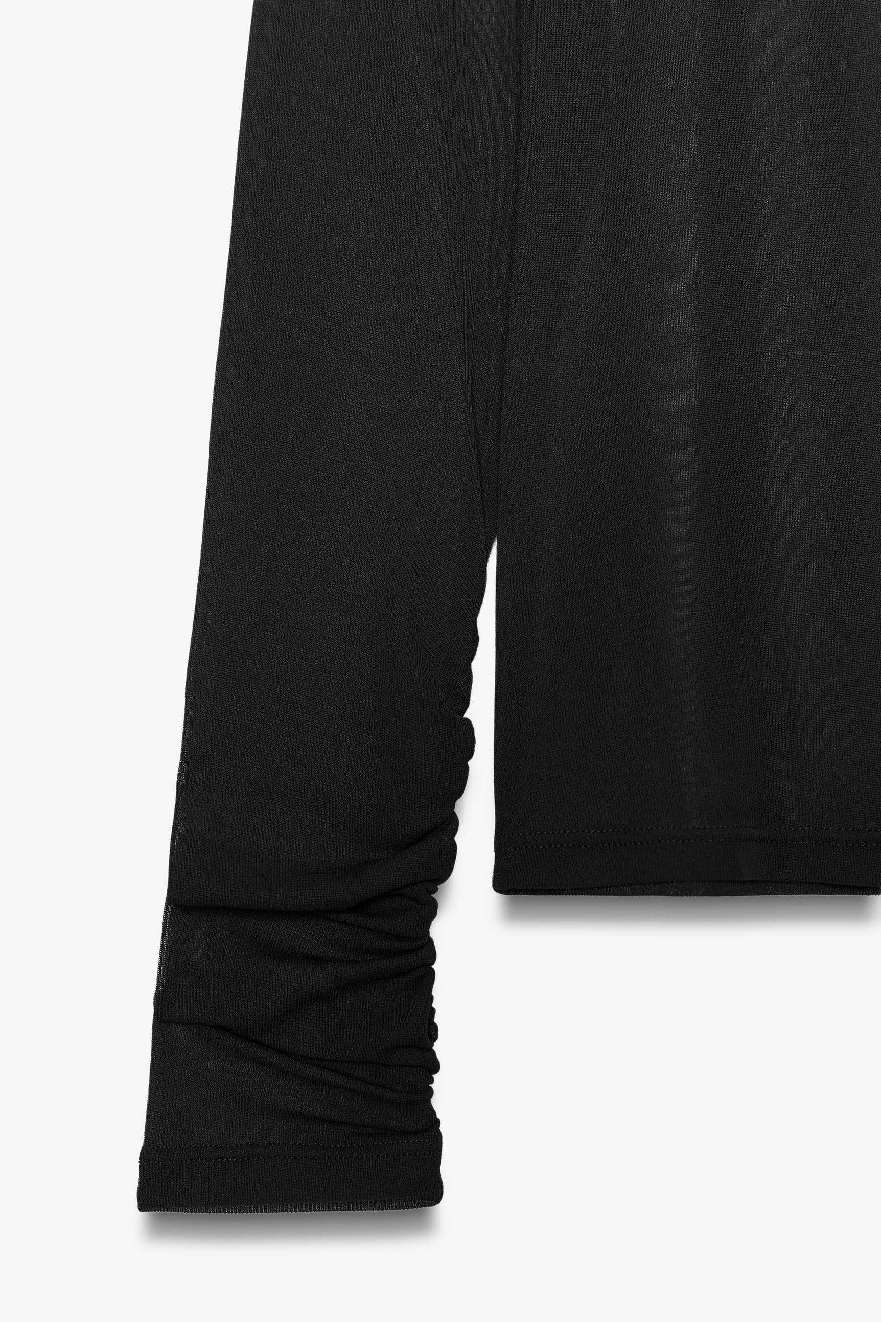SEMI-SHEER GATHERED SHIRT