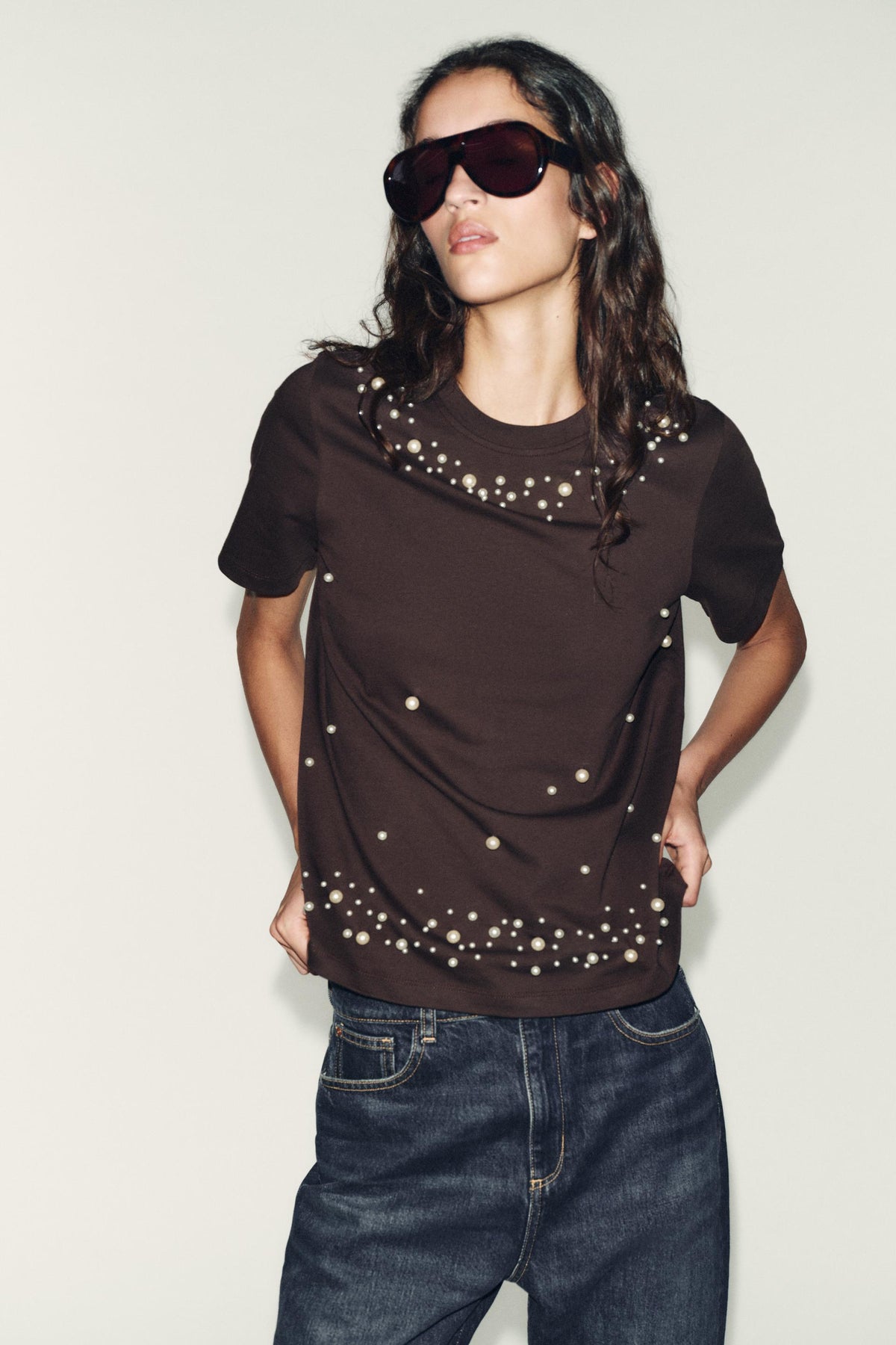 Faux Pearl T-Shirt