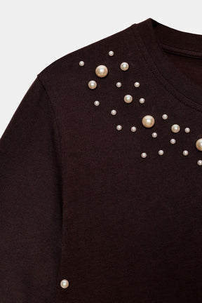 Faux Pearl T-Shirt