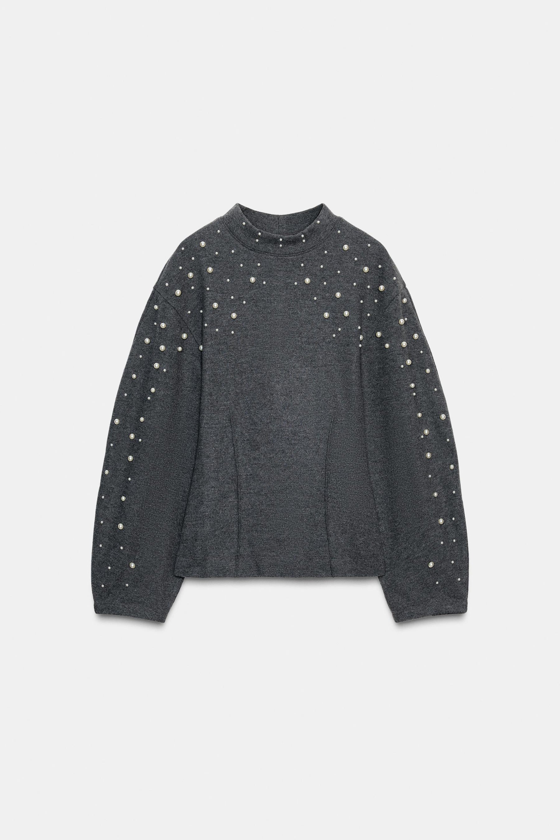 Faux Pearl Jumper