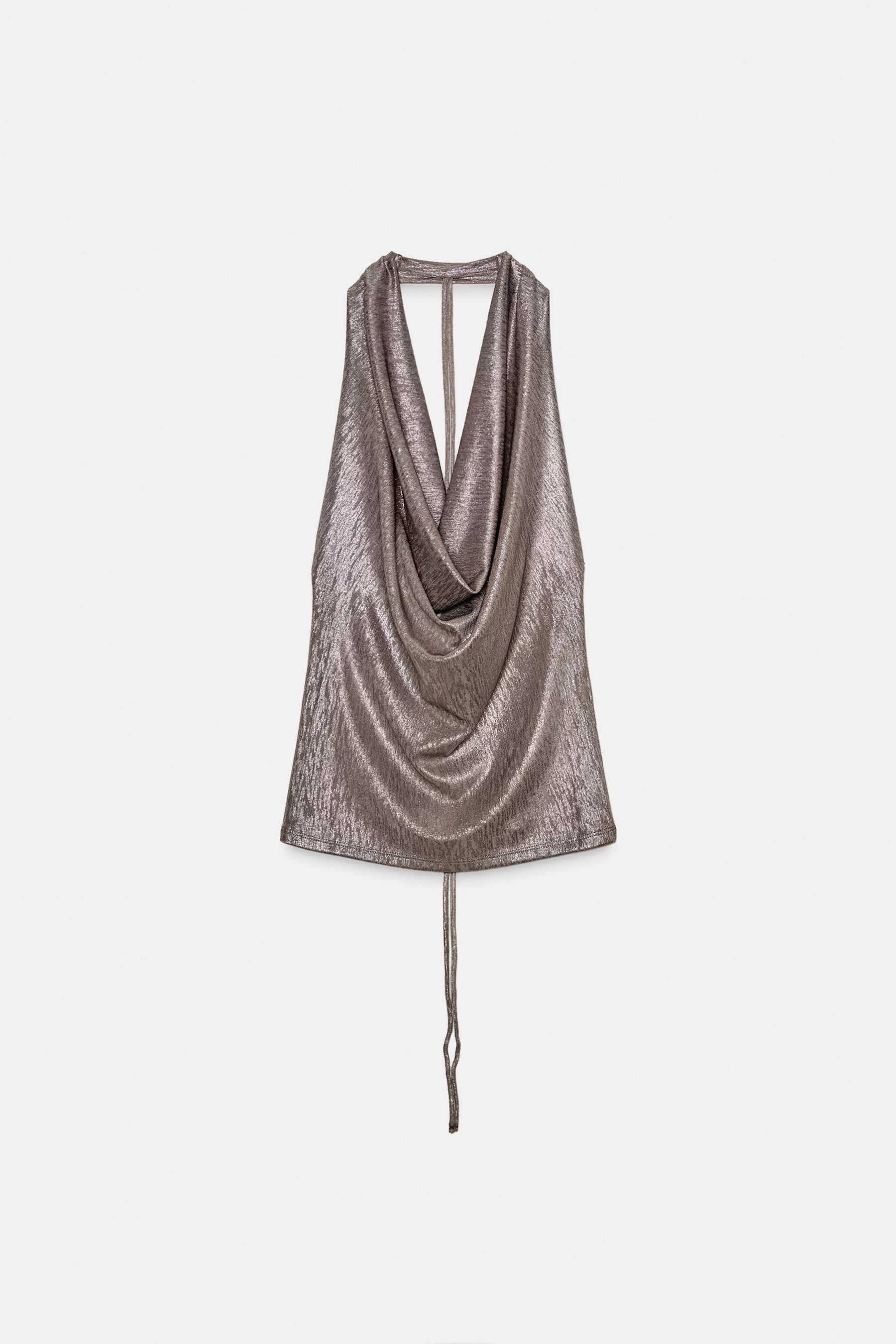 Draped Halter Shirt