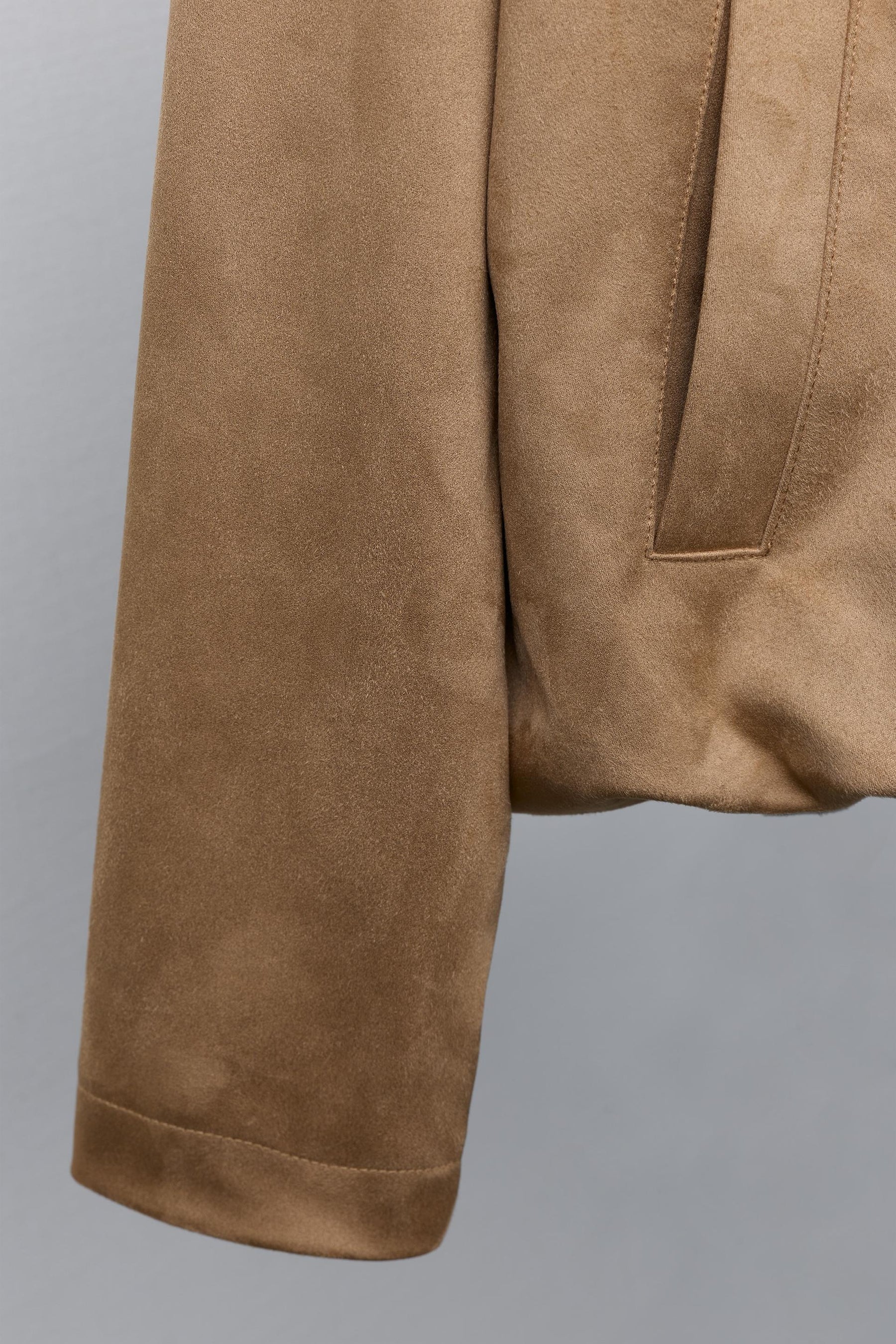 FAUX SUEDE BOMBER JACKET - Image 6