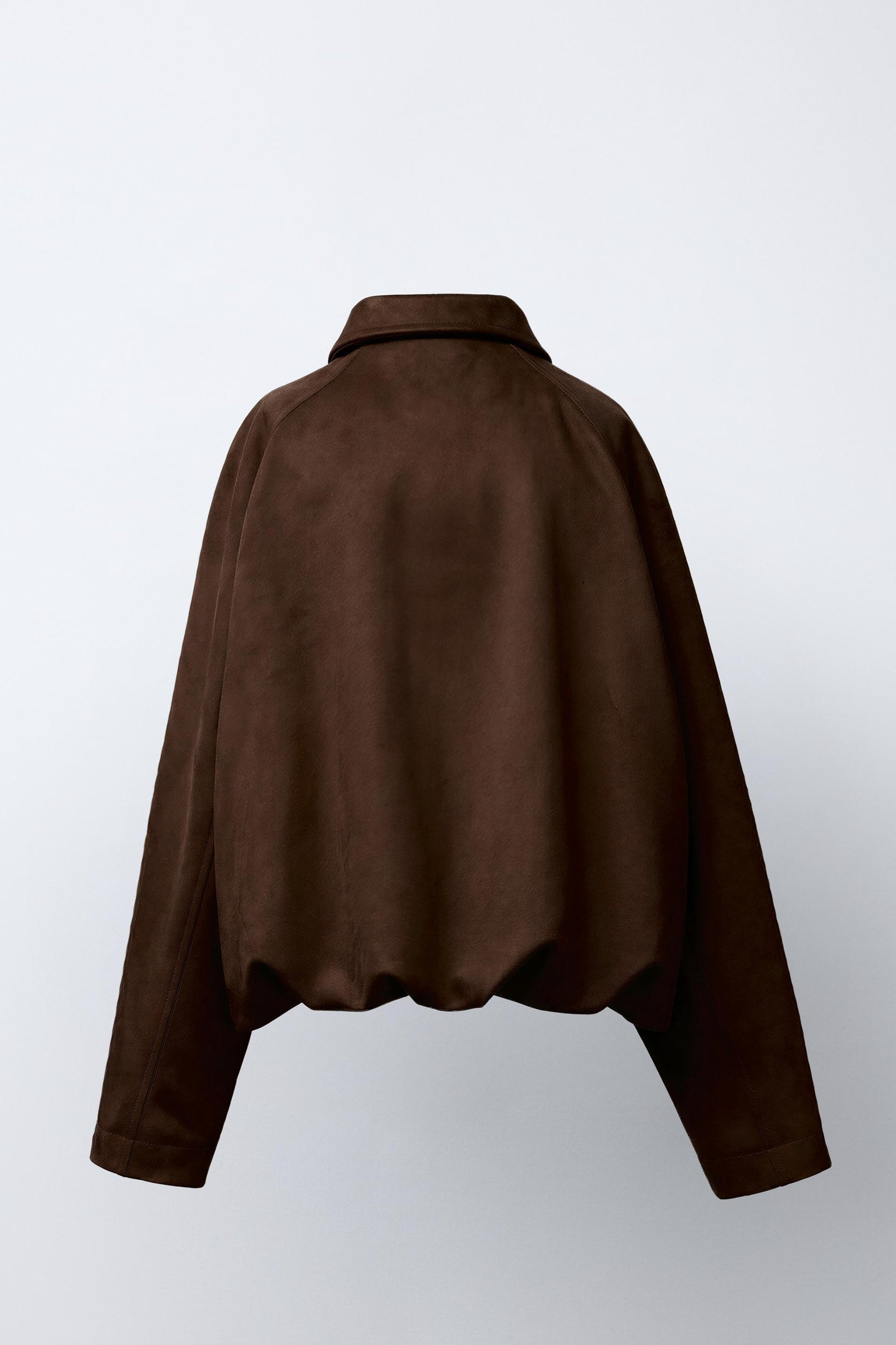 FAUX SUEDE BOMBER JACKET - Image 3