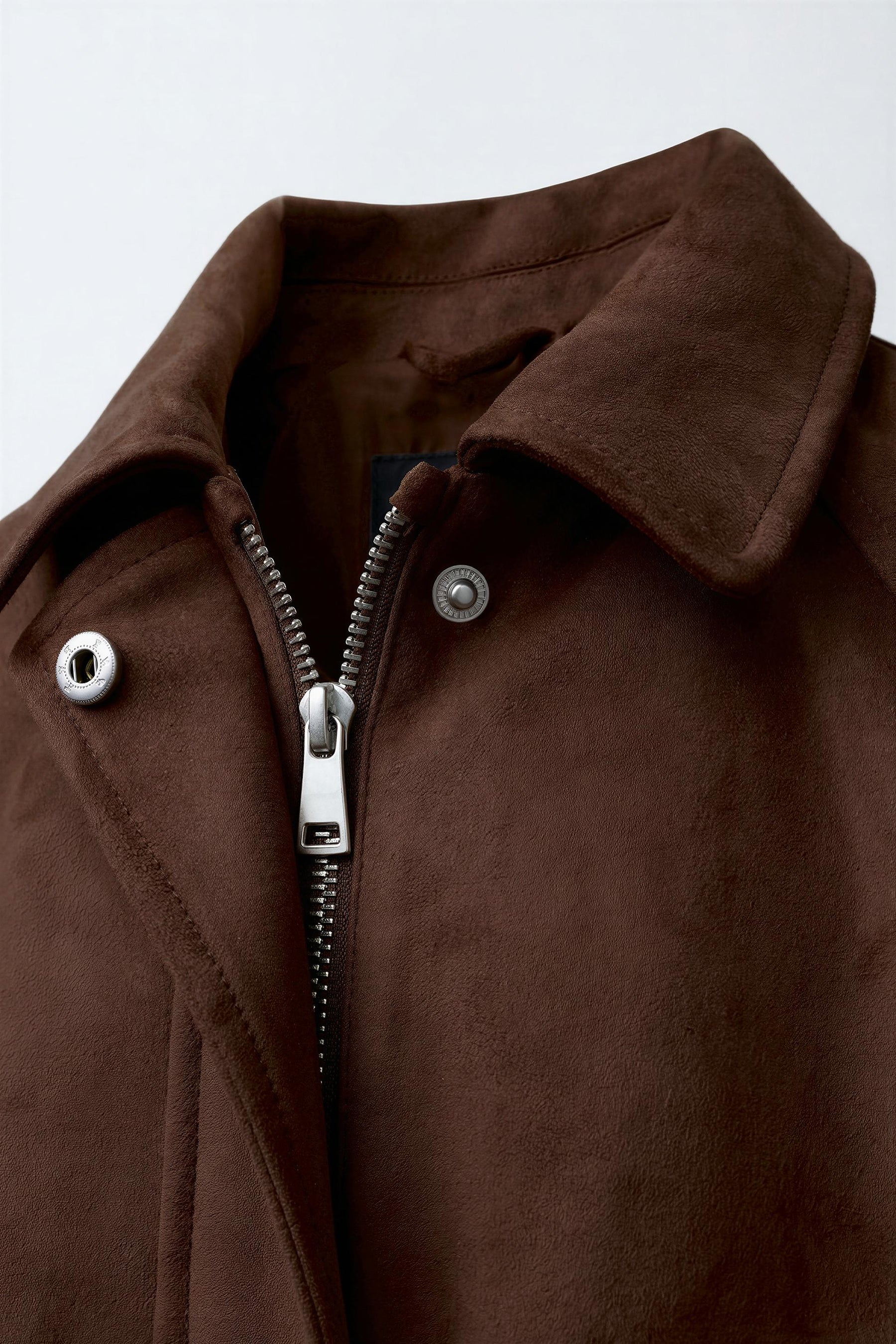 FAUX SUEDE BOMBER JACKET - Image 4