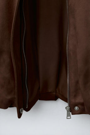 FAUX SUEDE BOMBER JACKET - Image 6
