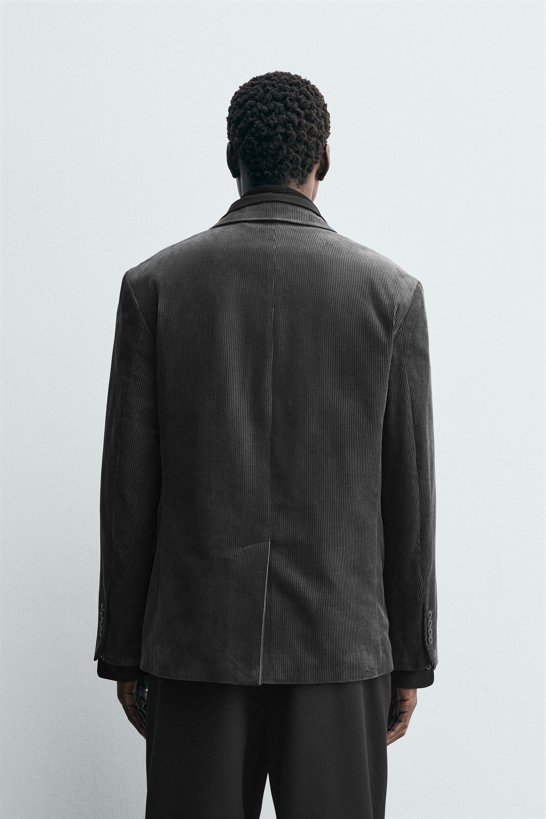 DOUBLE-BREASTED CORDUROY BLAZER - Image 3