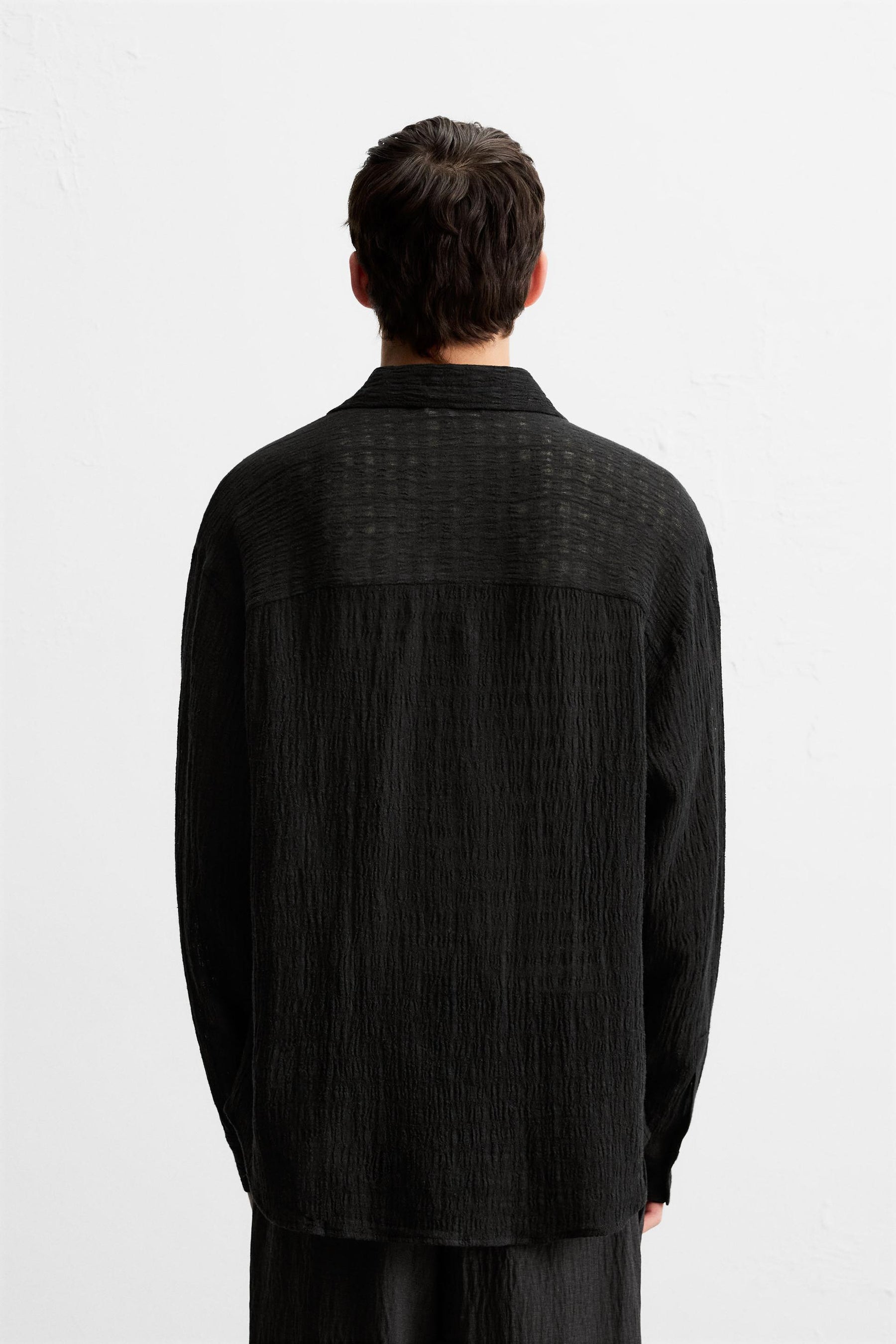 JACQUARD LINEN/COTTON SHIRT - Image 3