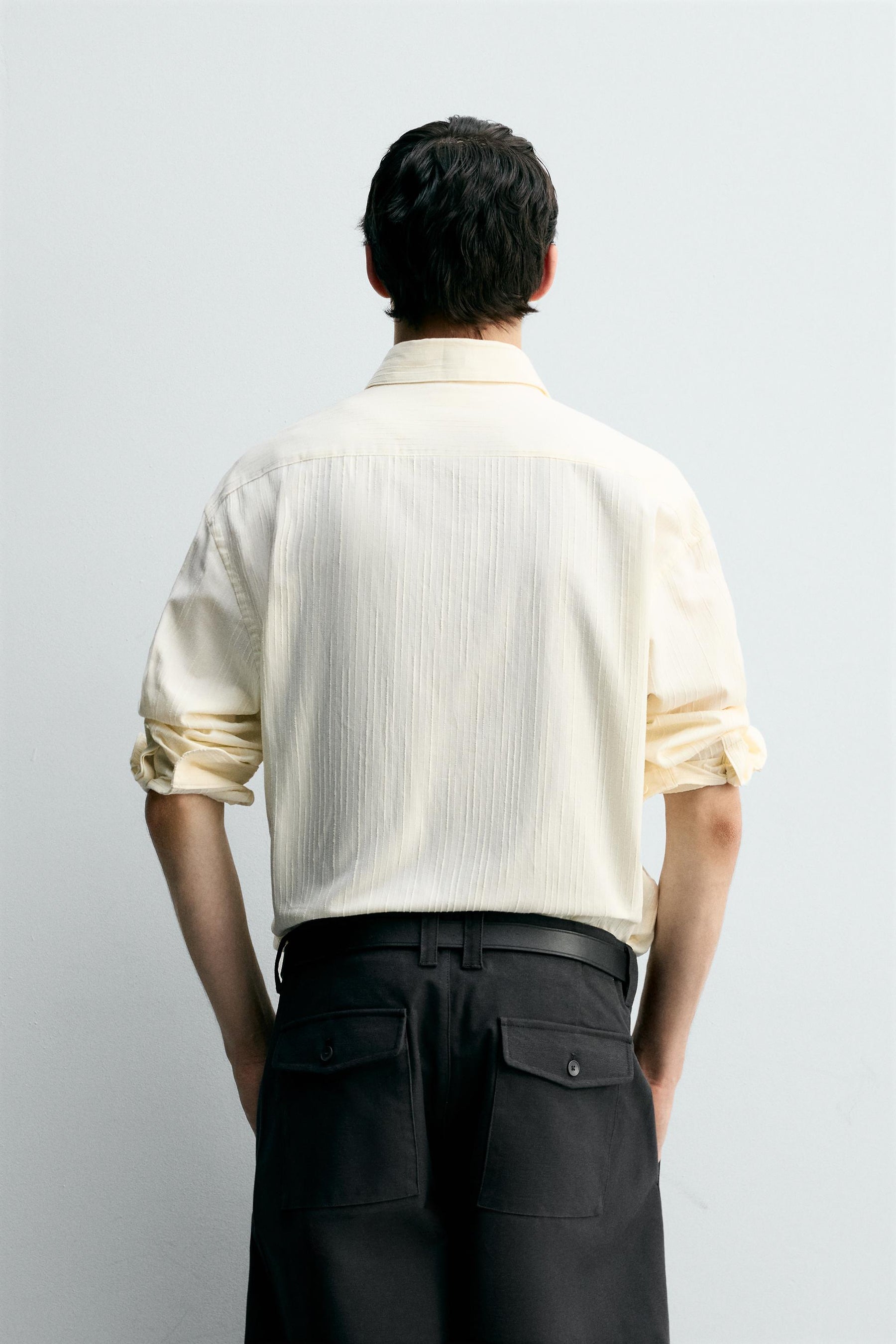 TEXTURED STRIPED SHIRT - Image 3