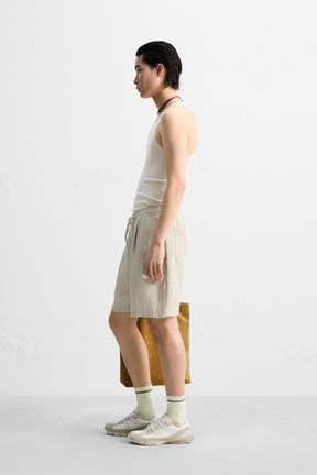 PLEATED FLOWING BERMUDA SHORTS - Image 4