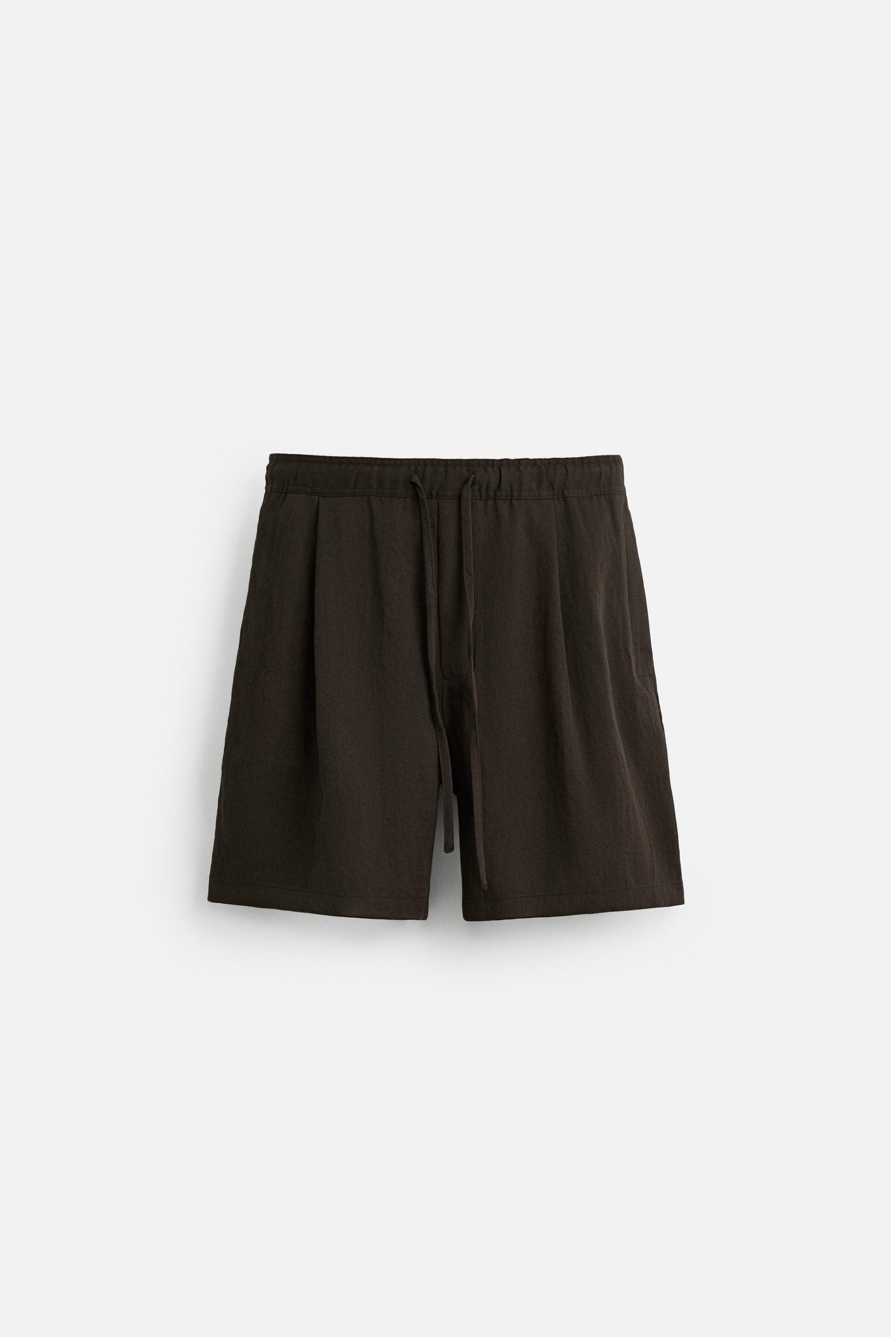 PLEATED FLOWING BERMUDA SHORTS - Image 6