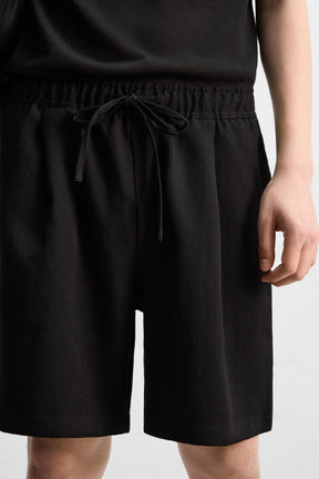 PLEATED FLOWING BERMUDA SHORTS - Image 6