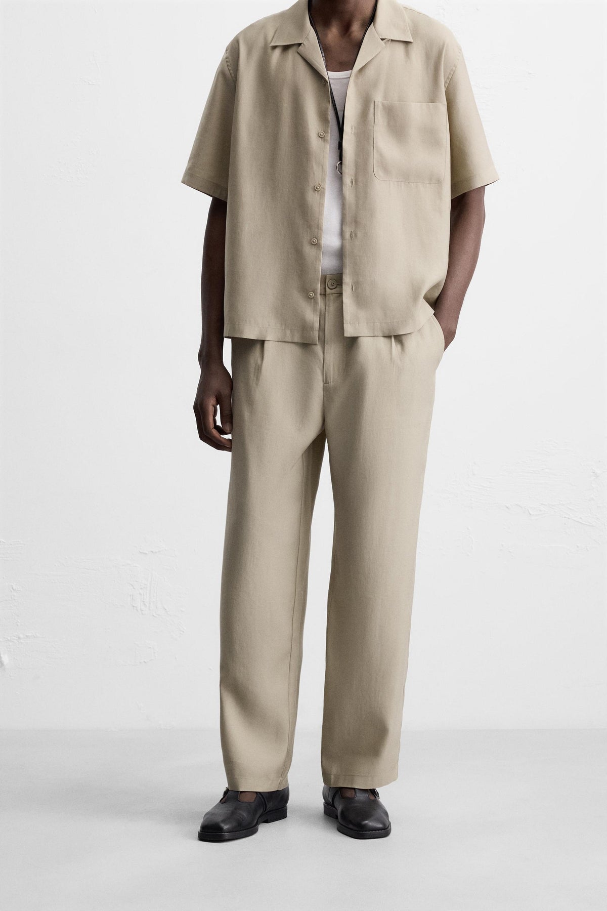 LYOCELL BLEND TROUSERS - Image 2