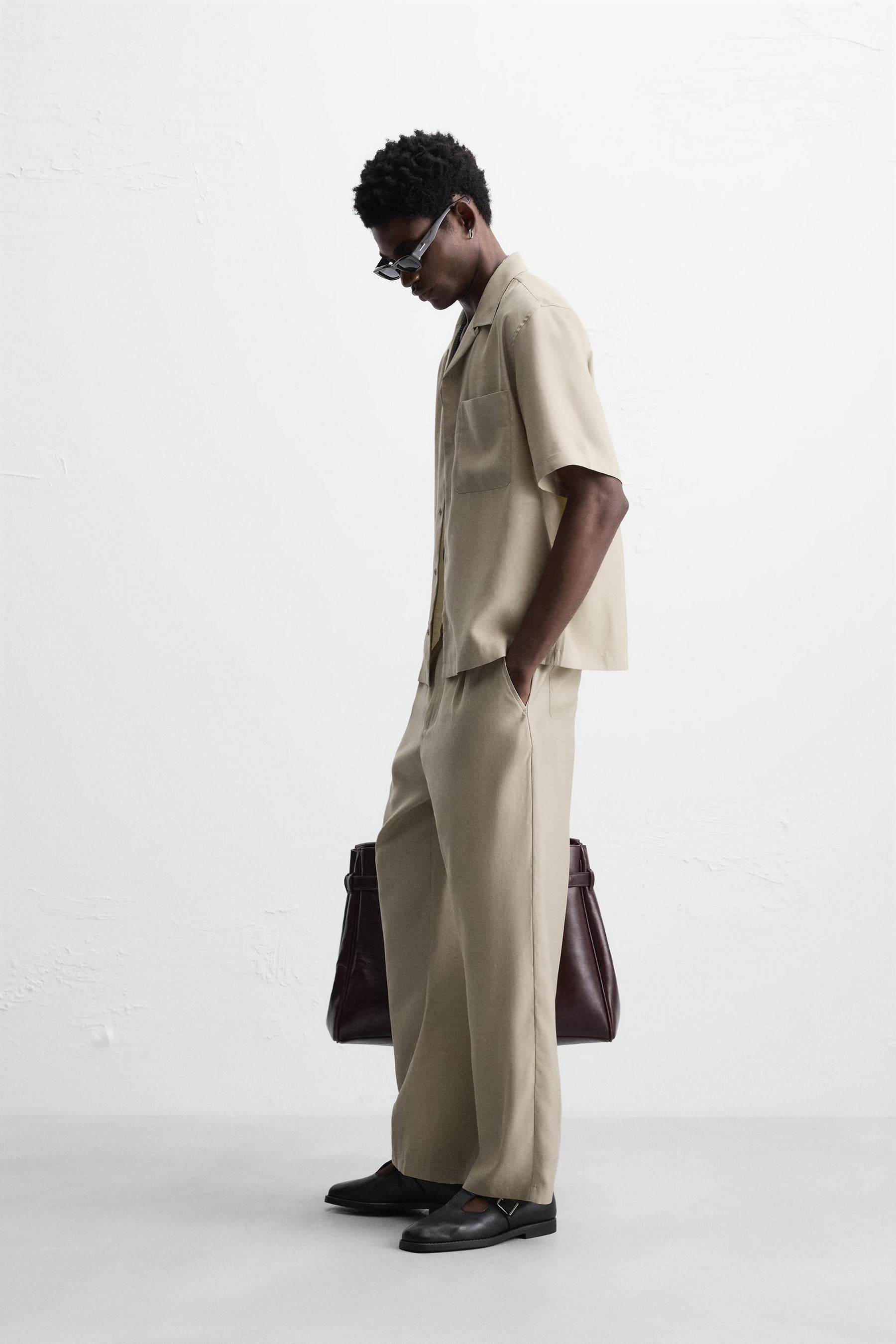 LYOCELL BLEND TROUSERS - Image 4