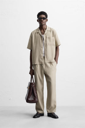 LYOCELL BLEND TROUSERS - Image 1