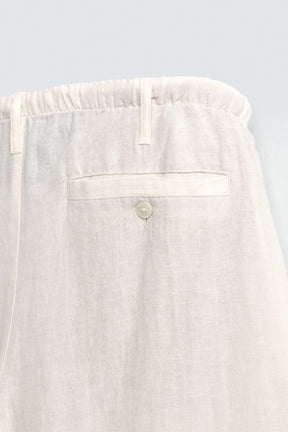 LINEN RELAXED FIT TROUSERS - Image 9