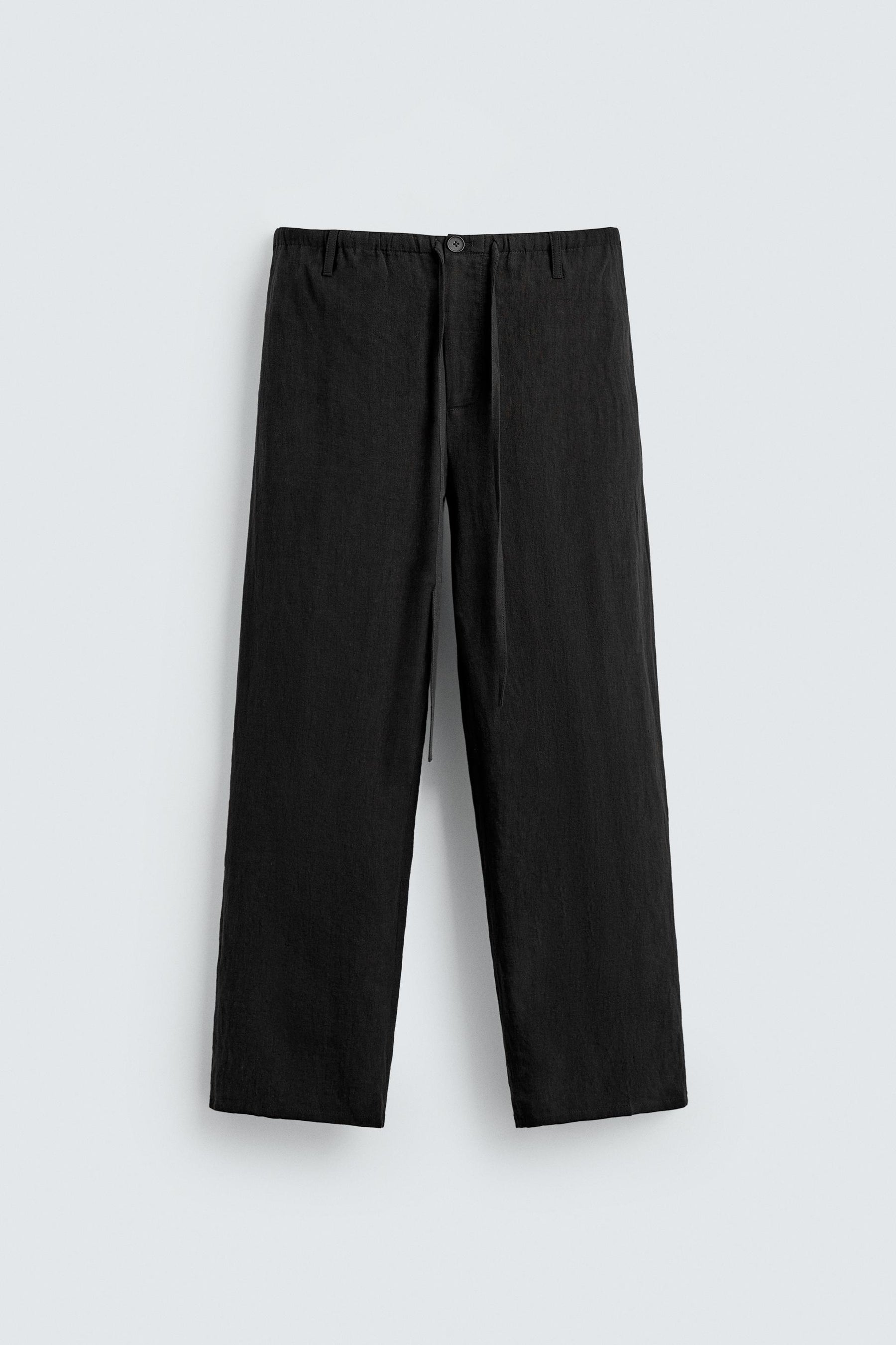 LINEN relaxed fit TROUSERS - Image 7