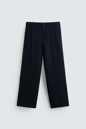 RELAXED FIT TROUSERS WITH BELT - Image 7